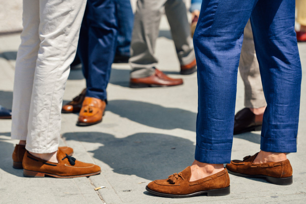 Sockless and loving it!
