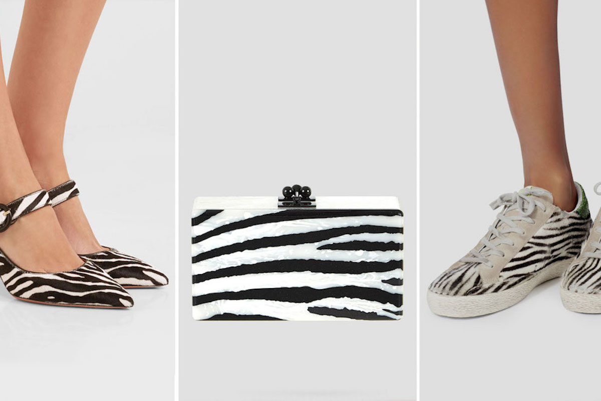Get these zebra-print kicks at Garmany