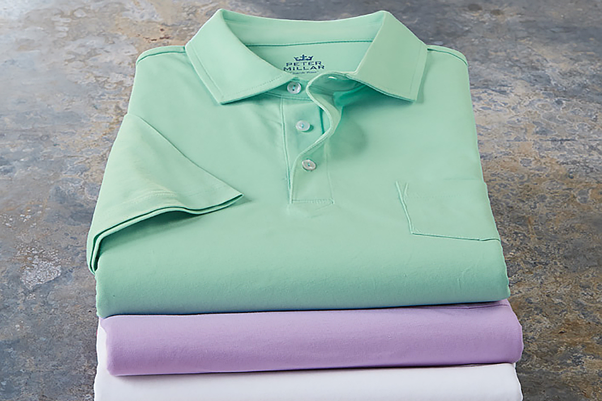 These pique polo shirts are peak spring