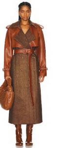 Jonathan Simkhai Mya Faux Suede Trench Coat
