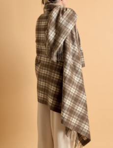 Plaid in pure cashmere a quadri