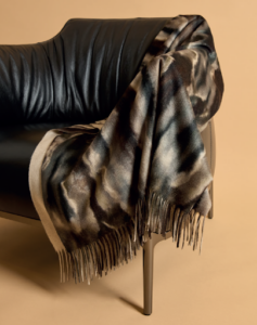 Multicolored pure cashmere Plaid