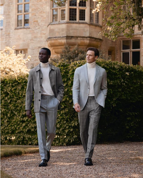 Scabal Fall Winter 2025 camel overcoat from Garmany Red Bank New Jersey men’s fashion collection